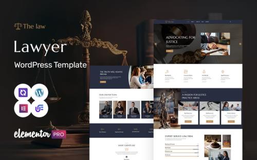 The Law - Law Firm And Lawyer WordPress Elementor Theme theme free